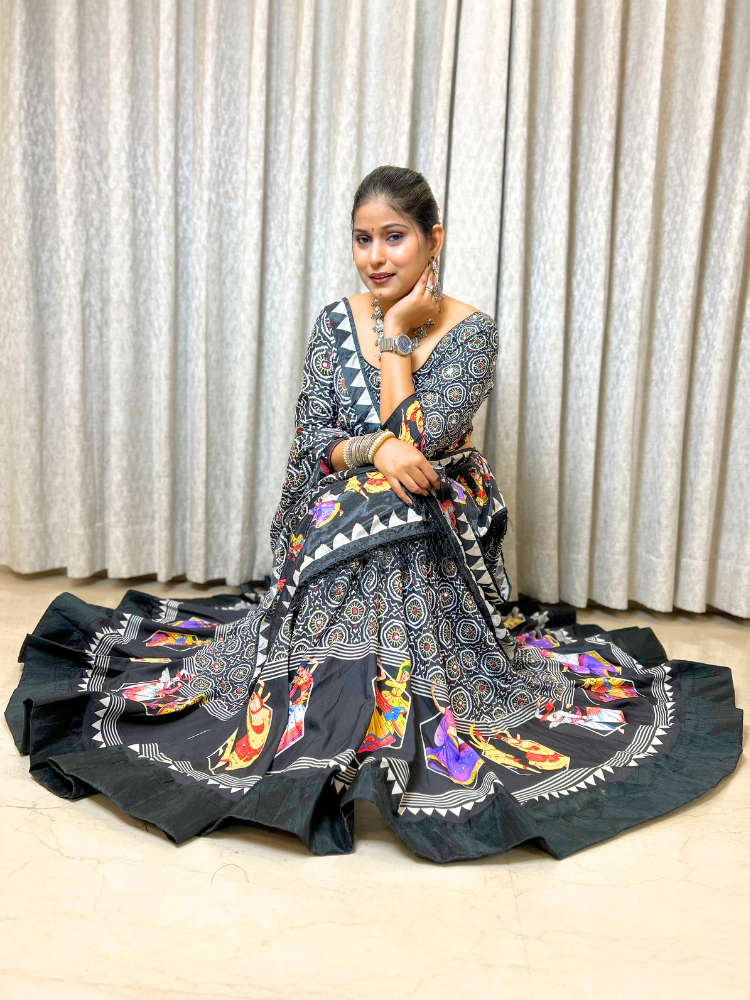 Black Mirror Work Lehanga Set