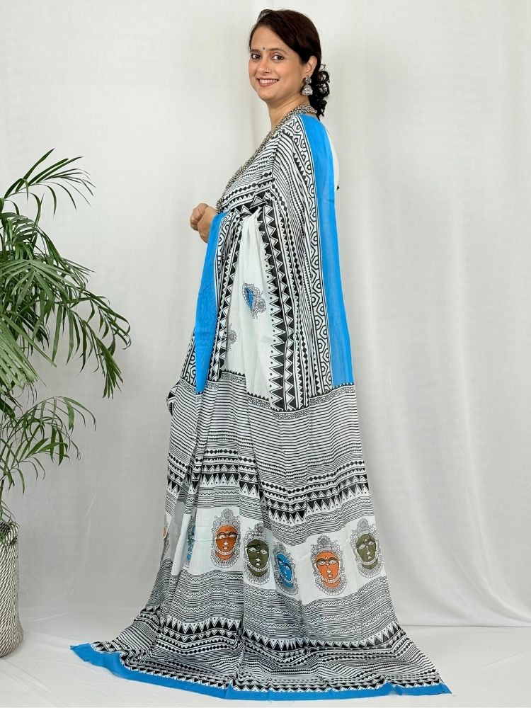 Classic Appeal – Pure Mul Cotton Handloom Saree